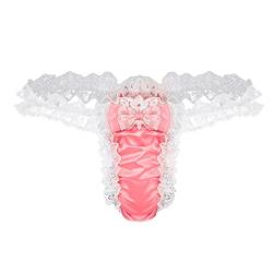 Sexy Unterwäsche Für Mann Cosplay Sexy Lingerie Herren Tanga Slips Erotische Unterwäsche Herren Unterhosen Herren Baumwolle Body Sexy Dessous Rosa-c L von Bluelucon