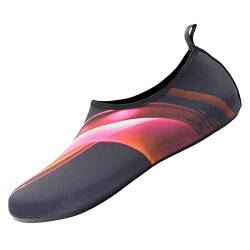 Wasserschuhe Schwimmschuh Schnell Trocknend Badeschuhe Strandschuhe Wassersport Schuhe für Herren Damen Unisex für männer Frauen Rot 38 von Bluelucon