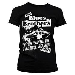 Blues Brothers Offizielles Lizenzprodukt Band Back Together Damen T-Shirt (Schwarz), XX-Large von Blues Brothers