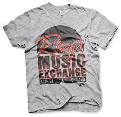 Blues Brothers Offizielles Lizenzprodukt Ray's Music Exchange Herren T-Shirt (H.Grau), Large von Blues Brothers