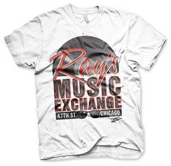 Blues Brothers Offizielles Lizenzprodukt Ray's Music Exchange Herren T-Shirt (Weiß), X-Large von Blues Brothers