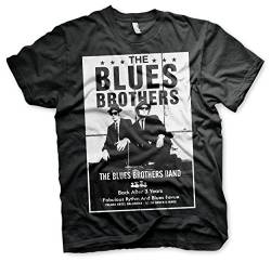 Blues Brothers Offizielles Lizenzprodukt The Poster Herren T-Shirt (Schwarz), Large von Blues Brothers