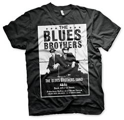 Blues Brothers Offizielles Lizenzprodukt The Poster groß & hoch (3XL, 4XL, 5XL) T-Shirt (Schwarz), 3X-Large von Blues Brothers