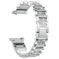 Blueshaweu 18mm und 20mm Armband Kompatibel für Withings Smartwatch, Damen Metall Band Premium Edelstahl Bracelet Gurt für ScanWatch 2 38mm/ ScanWatch 2 42mm (18mm, Silber) von Blueshaweu