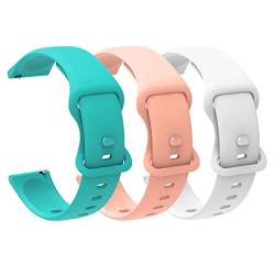 Blueshaweu Armband Kompatibel Für LLKBOHA Smartwatch, Classic Sport Silikon Ersatz Uhrenarmband Für LLKBOHA P72 / P75 / H5 / Y3 / S52 Smartwatch (3 pack-A) von Blueshaweu