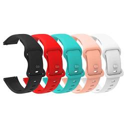 Blueshaweu Armband Kompatibel Für LLKBOHA Smartwatch, Classic Sport Silikon Ersatz Uhrenarmband Für LLKBOHA P72 / P75 / H5 / Y3 / S52 Smartwatch (5 pack-A) von Blueshaweu