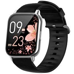 Blueshaweu Armband Kompatibel Für SWGOTA 2023 Smartwatch Damen 1.85", Classic Sport Silikon Ersatz Uhrenarmband Für SWGOTA CS2 PRO Smartwatch (schwarz) von Blueshaweu