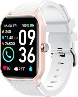 Blueshaweu Armband Kompatibel Für TOOBUR IDW13 / Gydom IDW13 / Woneligo W13 Smartwatch, Classic Sport Silikon Ersatz Uhrenarmband Für IDW13 Smartwatch 1,8'' (weiß) von Blueshaweu