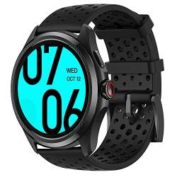 Blueshaweu Armband Kompatibel Für Ticwatch Pro 5, Classic Sport Silikon Ersatz Uhrenarmband Für Ticwatch Pro 5 Smartwatch (schwarz) von Blueshaweu