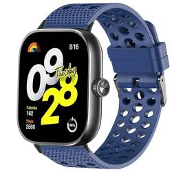 Blueshaweu Armband Kompatibel Für Xiaomi Redmi Watch 4, Sport Silikon Classic Ersatz Uhrenarmband Für Xiaomi Redmi Watch 4 Smartwatch (blau) von Blueshaweu