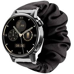 Blueshaweu Armband Kompatibel mit OBKBO AK03 Smartwatch 1.36 Zoll, weiche Haargummis Uhrenarmband für OBKBO AK03 Smartwatch (schwarz) von Blueshaweu