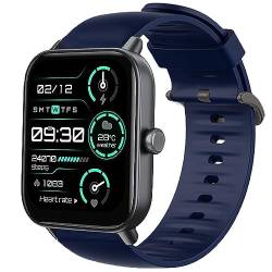 Blueshaweu Armband Kompatibel mit TOOBUR IDW16/ IDW19 Smartwatch, Sport Silikon Ersatz Uhrenarmband Für TOOBUR IDW16 / TOOBUR IDW19 / Loddery IDW19 Smartwatch (blau) von Blueshaweu