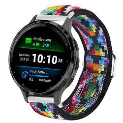 Blueshaweu für Garmin Venu 3S Einstellbar Stoff Armbänder, Weich und Dehnbar Elastizität Ersatzband für Garmin Venu 3S/Venu 2S/Forerunner 265S/Forerunner 255S/Vivomove 3S Smartwatch (Böhmen) von Blueshaweu