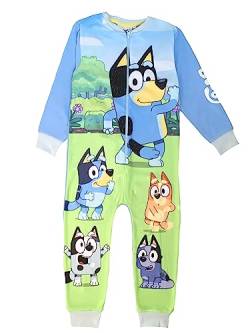 Bluey, Jungen- oder Mädchen-Einteiler, Schlafanzug, All-in-One-Pyjama für Kinder, Blau, Alter 18-24 Monate von Bluey
