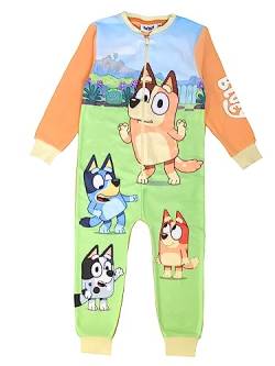 Bluey, Jungen- oder Mädchen-Einteiler, Schlafanzug, All-in-One-Pyjama für Kinder, Orange, Alter 3-4 Jahre von Bluey