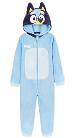 Bluey Jumpsuit Schlafanzug Onesie Mädchen Jungen(Blau, 2-3 Jahre) von Bluey