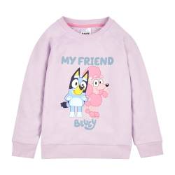 Bluey Mädchen Pullover Rundhals Rosa Sweatshirt für Mädchen, rose, 116 von Bluey