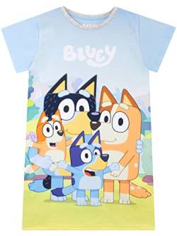 Bluey Nachthemd Mädchen Kurzarm | Nachthemden für Kinder Mehrfarbig 110 von Bluey