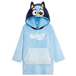 Bluey Übergroße Hoodie Jungen Mädchen Oversized Kapuzenpullover Fleece Pullover Hoodie Decke Kinder (Blau, 2-4 Jahre) von Bluey