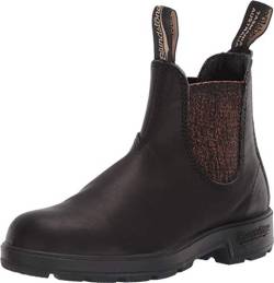 BLUNDSTONE Unisex Original 500 Series Chelsea Boot, Black/Bronze Glitter, 36 EU von Blundstone