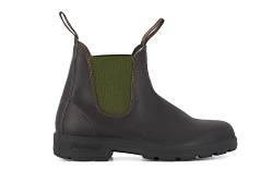 Blundstone 519 Stout Chelsea Stiefel Aus Braunem, Olivfarbenem Leder 7 von Blundstone