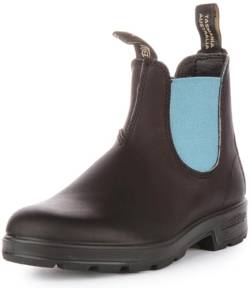 Blundstone Leder Stiefelette Chelsea Boot 2207 Black Teal, EU42 von Blundstone