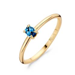 Blush 1204YLB Damen Gold-Ring 585 mit Blauem Topas von Blush