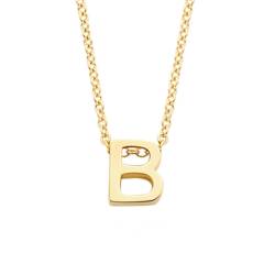 Blush 3155YGO_B Damen-Kette 585 Gold Buchstabe B von Blush