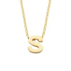 Blush 3155YGO_S Damen-Collier 585 Gold mit Anhänger Buchstabe S von Blush