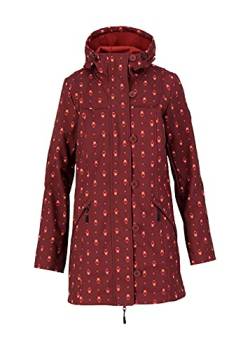 Blutsgeschwister Damen Softshell-Parka wild weather long anorak Mantel Kapuze (004 miss matroschka, XL) von Blutsgeschwister