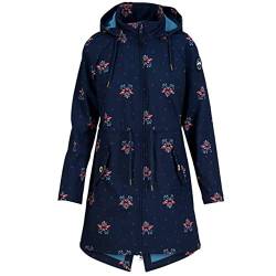 Blutsgeschwister Damen Softshelljacke Swallowtail Promenade Chirping Love blau bunt - M von Blutsgeschwister