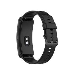 BoLuo 16mm Armband für Huawei TalkBand B6,Silikon Ersatzband Watch Armband Verstellbares Silikonband Strap,Uhrenarmband Armbänder Bracelet für Huawei TalkBand B6/TalkBand B3 Accessories (schwarz) von BoLuo