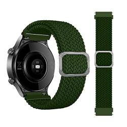 BoLuo 20mm Armband für Galaxy Watch 3 45mm,Soft Nylon Sport Ersatzband Verstellbares Weiches Silikonband,Uhrenarmband Armbänder Wrist Strap für Galaxy Watch Active 1 40mm/Active 2 44MM (Grün) von BoLuo