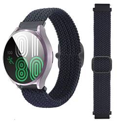 BoLuo 20mm Uhrenarmbänder für Huawei Watch GT3 42mm /Watch GT2 42mm, Nylon Ersatzband Uhrenarmband Armbänder für Coros Pace 2 /Coros Apex 42mm /Ticwatch E3 / Polar Ignite/Polar Unite (Blau) von BoLuo