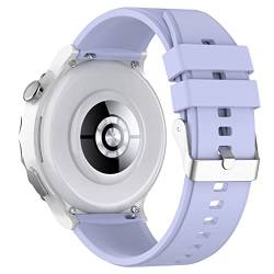 BoLuo 20mm Uhrenarmbänder für Huawei Watch GT3 Pro 43mm/ Huawei Watch GT3 42mm /Huawei Watch GT2 42mm,Silikon Ersatzband Uhrenarmband Armbänder für Coros Pace 2 /Coros Apex 42mm /Ticwatch E3 (Violett) von BoLuo