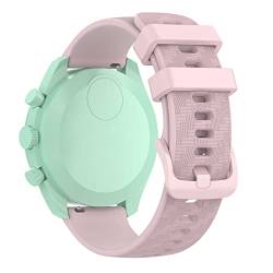 BoLuo 20mm Uhrenarmbänder für Omega Swatch,Silikon Ersatzband Uhrenarmband Armband für Garmin Venu 2 Plus/Vivomove Sport/Garmin Venu SQ/Huawei Watch GT3 42mm/ Coros Pace 2/Coros Apex 42mm (rosa) von BoLuo