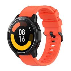 BoLuo 22mm Uhrenarmbänder für Xiaomi Mi Watch S1 Active Band, Silikon Ersatzband Uhrenarmband Armbänder für Xiaomi Mi Watch S1/ MI Watch Color 2 / Mi Watch Sport/Mi Watch Color Watch (rot) von BoLuo