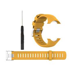 BoLuo Armband Kompatibel mit Suunto D6 / D6i Novo,Silikon Ersatzband Watch Armband Verstellbares Silikonband Strap,Uhrenarmband Armbänder Bracelet für Suunto D6 / D6i Novo/D6i ZULU Watch (Orange) von BoLuo