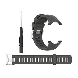 BoLuo Armband Kompatibel mit Suunto D6 / D6i Novo,Silikon Ersatzband Watch Armband Verstellbares Silikonband Strap,Uhrenarmband Armbänder Bracelet für Suunto D6 / D6i Novo/D6i ZULU Watch (grau) von BoLuo