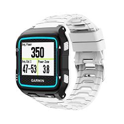 BoLuo Uhrenarmbänder Kompatibel mit Garmin Forerunner 920XT Strap, Silikon Ersatzband Uhrenarmband Armband WristStrap Silikonband Armbänder Bracelet Watchband für Garmin Forerunner 920XT (Weiß) von BoLuo