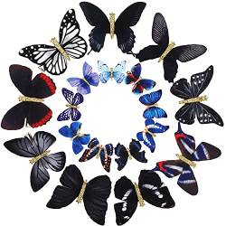 18 Stücke Schmetterling Haarspangen Glitter Haarspangen Schmetterling Schnappen Haarspangen für Jugendliche Frauen Haarschmuck (Modisch Stile) von Boao