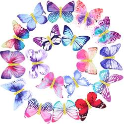 18 Stücke Schmetterling Haarspangen Glitzer Haarklammern Schmetterling Snap Haarspangen für Teenager Frauen Haarschmuck (Retro Stile) von Boao