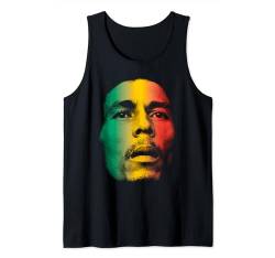 Bob Marley Official Rasta Fade Gradient Face Tank Top von Bob Marley