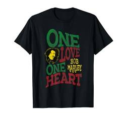 Offizielles Bob Marley One Love One Herz T-Shirt von Bob Marley