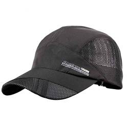 Bobury Schnell trocknende Sport-Mütze, Baseball Cap, Mesh, atmungsaktiv, Sommer, für Männer von Bobury