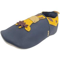 Bobux Krabbelschuhe Für Baby, Baby Schuhe, Baby Geschenk, Navy Giraffe, 28 EU von Bobux