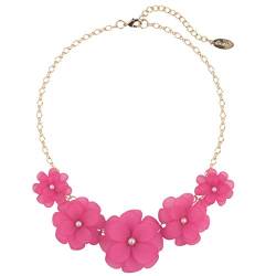Bocar Fashion Acryl Anhänger Kragen Blume Statement Choker Halskette für Frauen (NK-10241-rose) von Bocar
