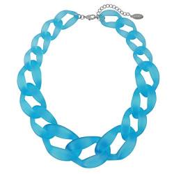 Bocar Fashion Statement Chunky Acrylfarbe Perlen Choker Net Chain Halskette für Frauen Geschenke (NK-10510-Alaskan Blue) von Bocar