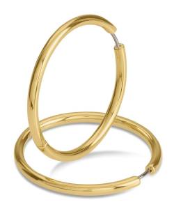 Boccia 05070-02 Damen-Creolen Ohrringe Titan Goldfarben 38 mm von Boccia