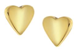 Boccia 05077-02 Herz-Ohrringe für Kinder Titan Goldfarben von Boccia